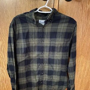 dark forest green mens flannel